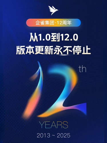 企雀12周年：产品与团队成长视频封面