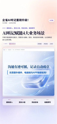 AI听记融入客户沟通流程内容封面